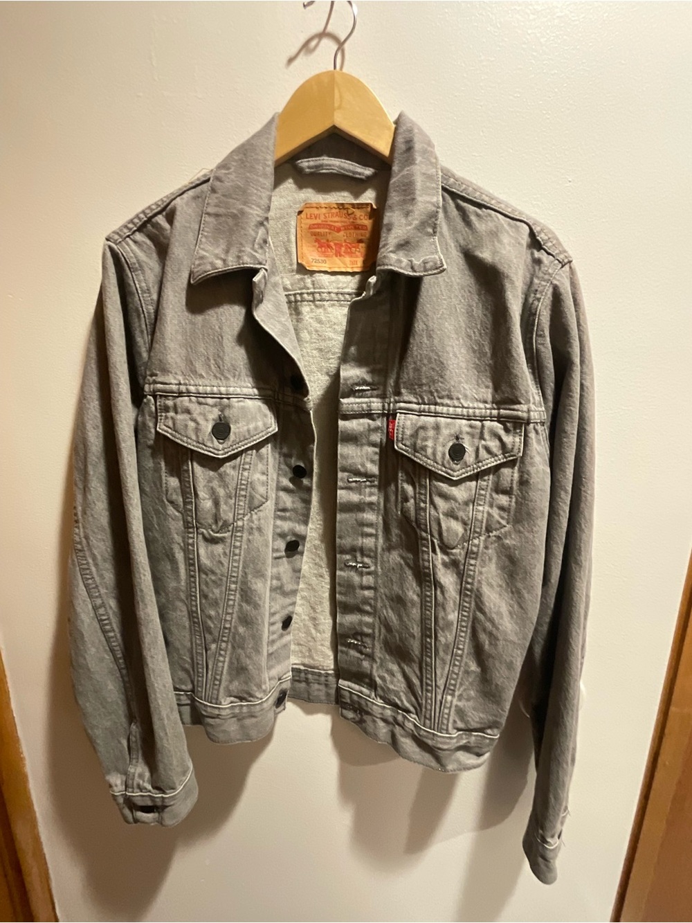 Levi's Light Gray Denim Trucker Jacket